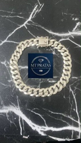 Prata 10 milímetros pulseira