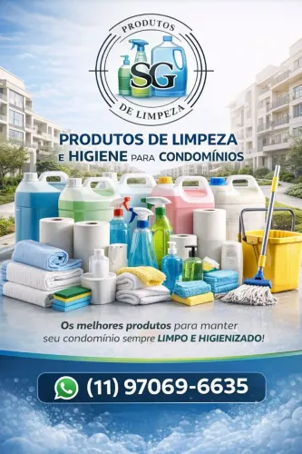 Fornecedor de produtos de limpeza e higiene para condomínios 