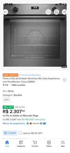 Forno Electrolux 