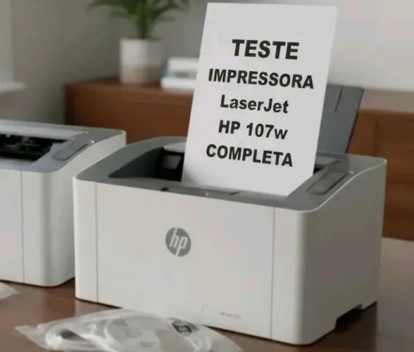Impressora Laser HP 107W Completa VEJA FOTOS Clínicas, Escritórios, Consultórios