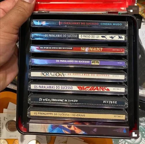 OS PARALAMAS DO SUCESSO - PÓLVORA 8 X CD BOX SET (CAIXA DE METAL)