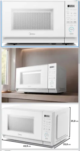 Micro-ondas 20L Branco MasterCook Midea 110V