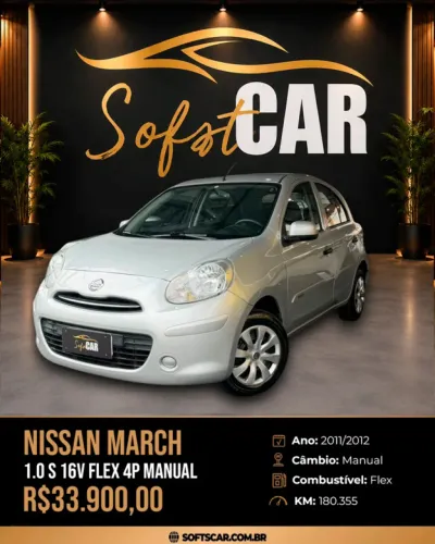 Nissan March S 1.0 12V Flex 5P 2012