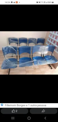 Longarinas 3 lugares R$380