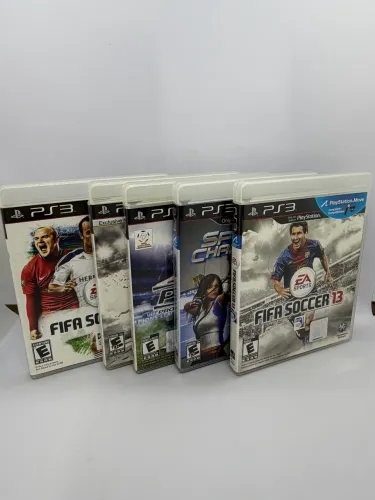 Lote Jogos PS3 Originais Completos - FIFA 12/13, NHL 13, PES 2011 e Sports Champions