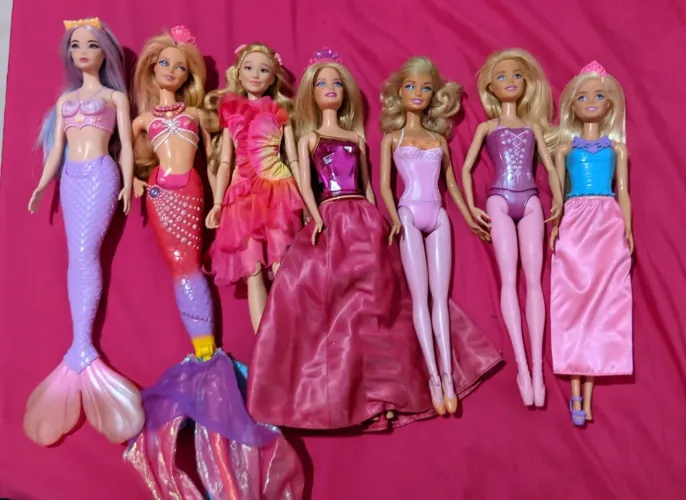Lote 7 bonecas barbie