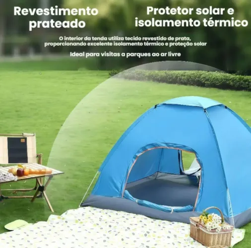 Barraca camping nova , prática de usar