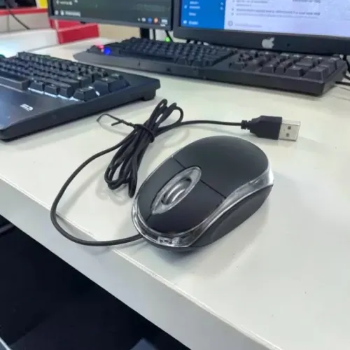 Mouse Óptico com Fio para Uso Diário