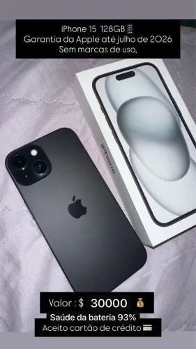 IPHONE 15 128 GB COM GARANTIA APPLE