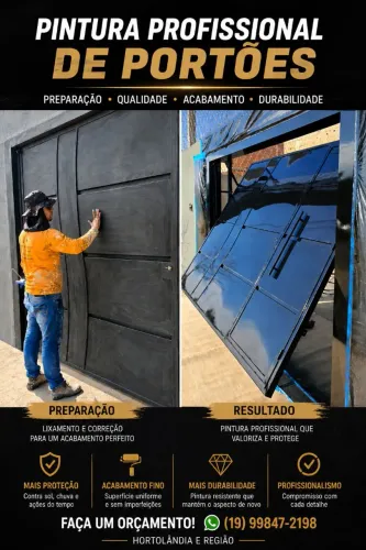 PINTOR - PINTURA DE PORTÃO- EM HORTOLÂNDIA