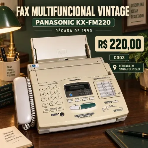 FAX MULTIFUNCIONAL VINTAGE PANASONIC KX-FM220 (C003)