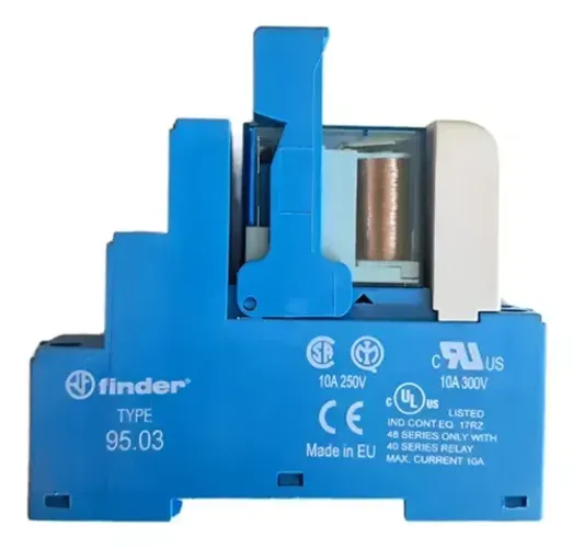 RELÉ DE INTERFACE 40.31 + BASE FINDER 95.03 10A 250V 