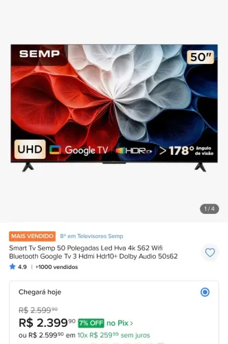 Tv TCL 50s62