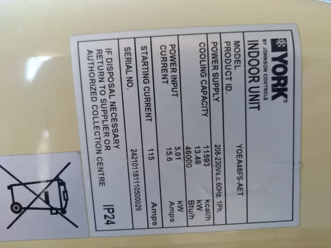Ar condicionado 46 mil BTUs