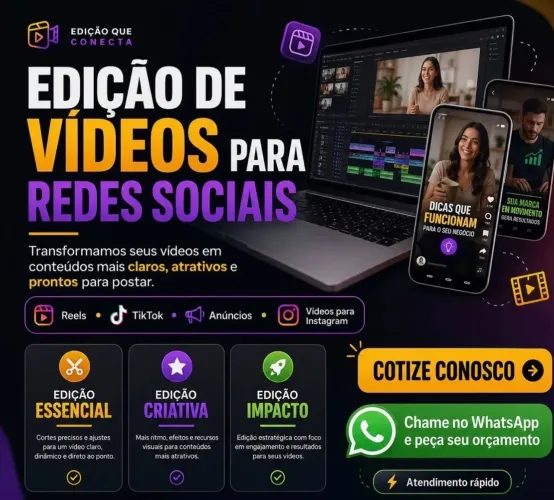 Trabalho com edição de vídeos