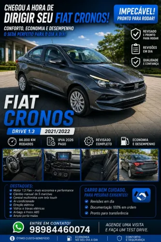 Fiat Cronos Drive 1.3 8V Flex 2022