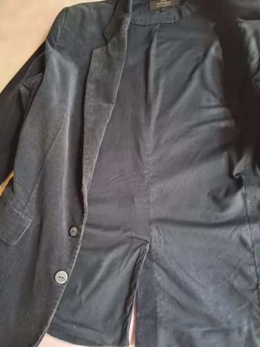 Blazer  MASCULINO P azul de veludo
