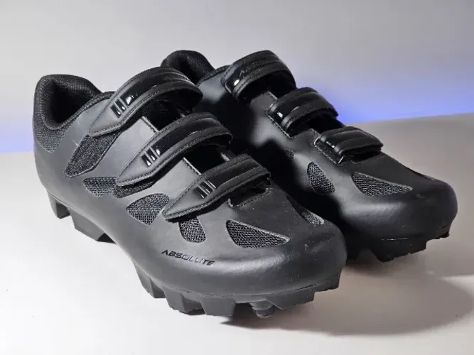 Sapatilha Clip Absolute Nero MTB Velcro Par Preto Tamanho 44 - Novíssimo