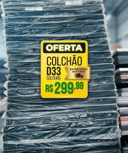 COLCHÃO SOLTEIRO D33 pronta entrega Fernanda colchão