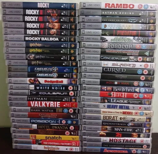 Psp umd filmes importados diversos VALOR UNITÁRIO