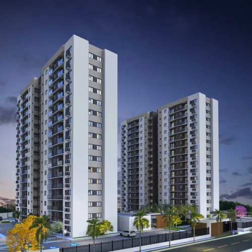 Maris Nova Aruana - apartamentos com varanda e suíte [17162]