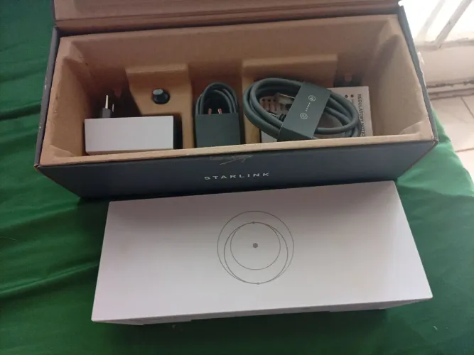 Roteador Starlink Gen 3 Original + Fonte + Cabos + Caixa (Sem Antena)