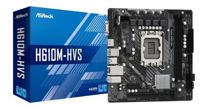 PLACA MAE (INTEL) ASROCK H510M-HVS R2.0 DDR4 LGA1200 10° E 11° GERAÇÃO - LOJA DADO DIGITAL