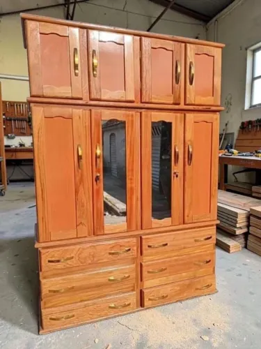 Guarda roupa de casal 4 portas completo novo