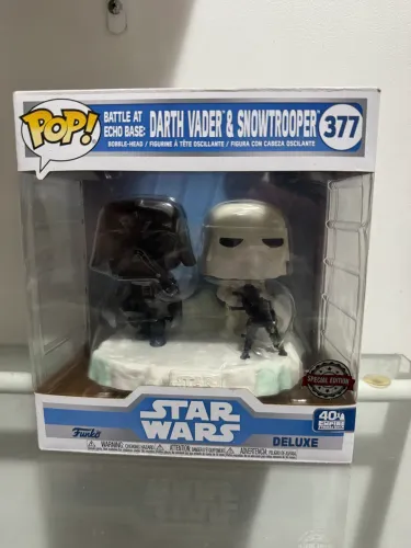 Funko Pop! Sta Wars Battle at echo base Darth Vader & Snowtrooper #377