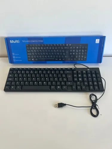 Vendo teclado Multilaser USB com fio TF100 NOVO