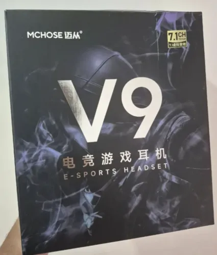 Headset Sem Fio MCHOSE V9 Pro Preto - Novo Sem Uso