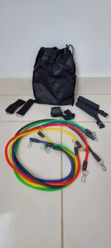 5 Theratubs de resistência para exercícios físicos, ginástica, musculação, yoga e pilates