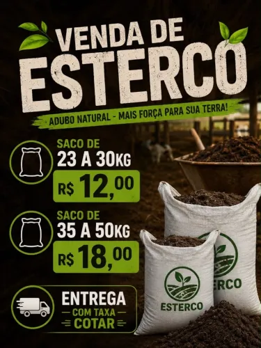 vende-se esterco/adubo