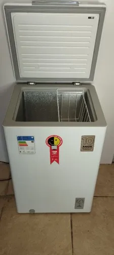 Freezer Horizontal Midea 100 litros 127w 1 porta Branco