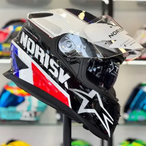 Capacete Norisk FF302 SOUL II GRAND PRIX FRANCE. 12X CARTÃO OU 6X CREDIARIO