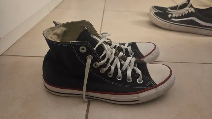 All Star cano alto preto