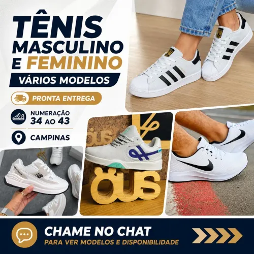 Tênis feminino e masculino