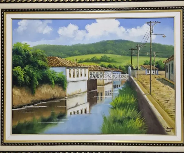 Quadro pintado em tela