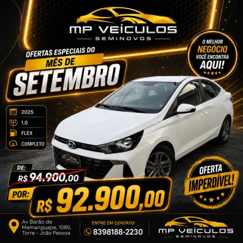 Hyundai HB20S Comfort Plus 1.0 TB Flex 12V AUT 2025