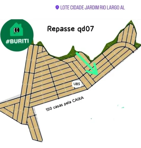 Repasso lote na BURITI RIO LARGO