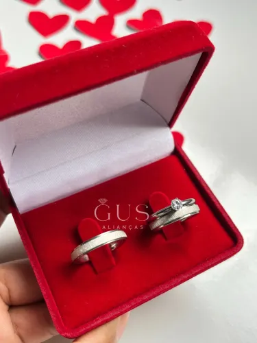 Aliança De Namoro Escvd 4mm Dia Dos Namorados