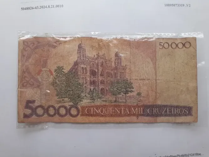 CÉDULA DE 50.000 CRUZEIROS. OSWALDO CRUZ.