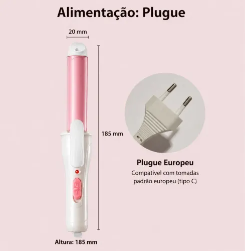 2 em 1 modelador + prancha