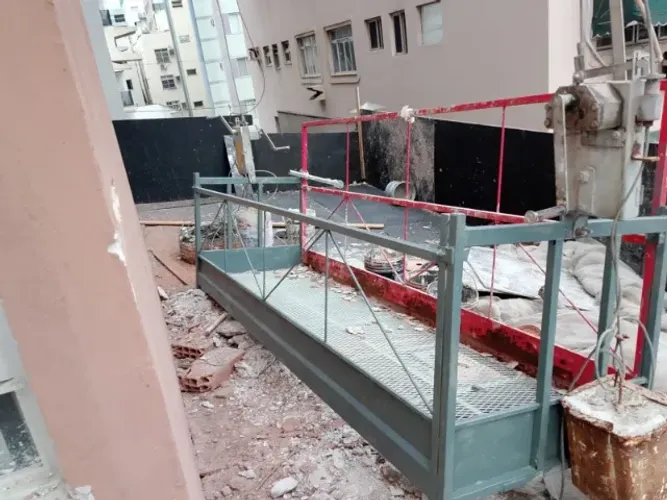 Aluguel ou Venda Andaime Suspenso Manual/Jaú 3m + Afastador + Máquinas