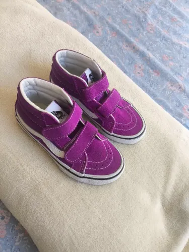 Tênis Vans Kids Sk8 Mid Reissue - Roxo - tamanho 27