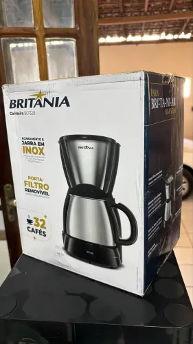 Cafeteira Elétrica Britânia 32 Cafezinhos 1,2L Jarra Inox 127V ? NOVA/LACRADA