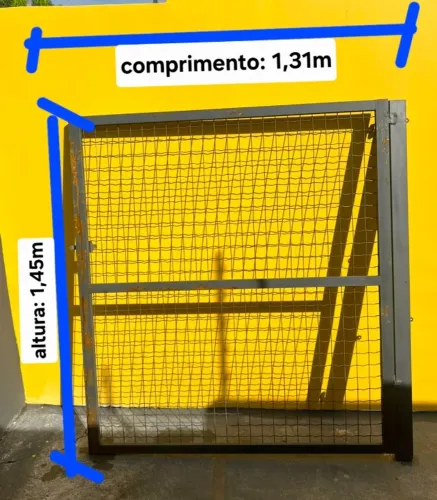Portão de metalon