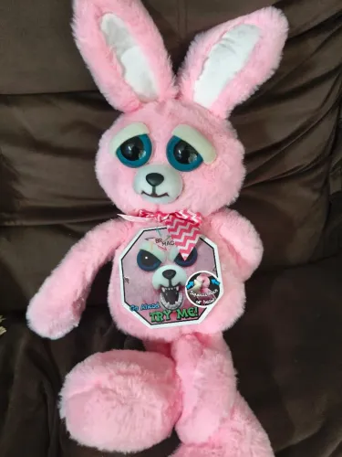 Feisty Coelho rosa novo pelúcia 