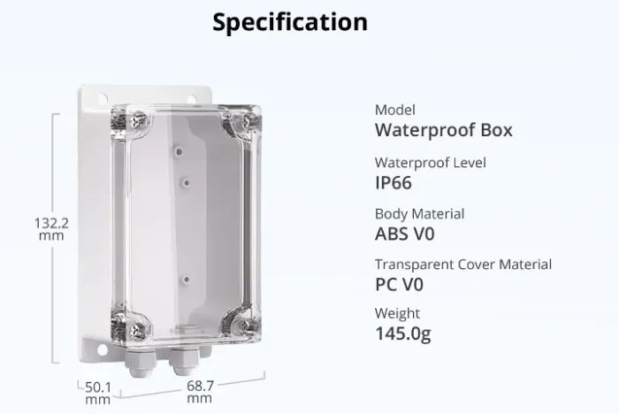 Caixa Impermeável IP66 p/ Sonoff | Proteção Externa WiFi (BASIC R2/R4)