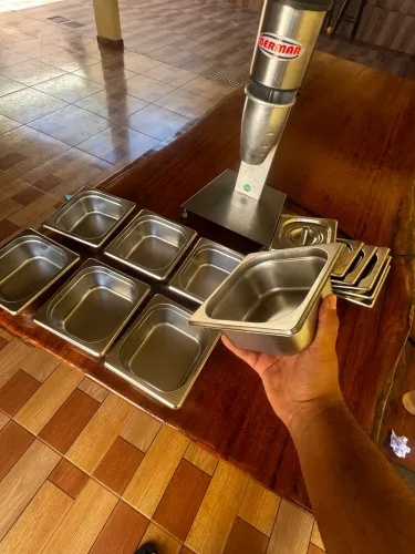 Kit 8 cubas de inox 
